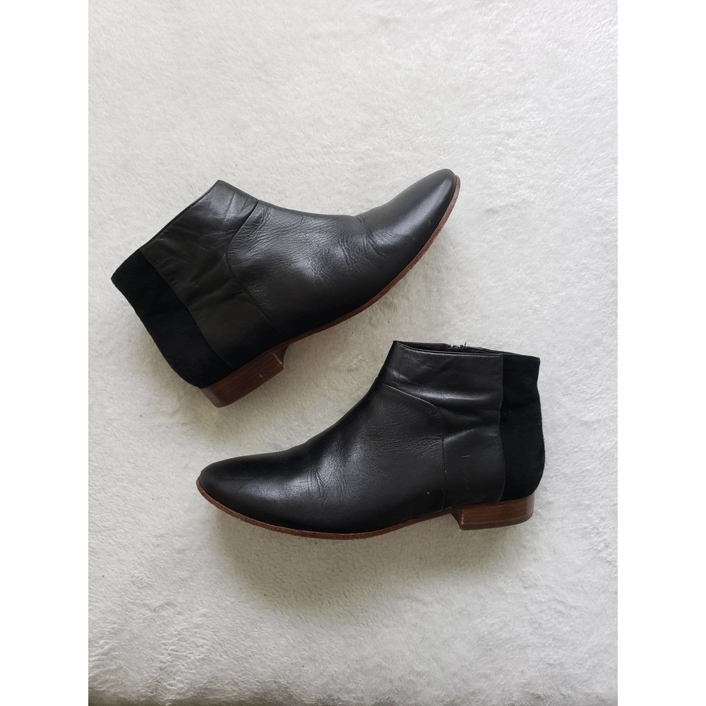 Cole Haan Black Leather Ankle Boots